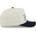 hvid-og-sort-buet-snapback-kasket-golfer-team-scribble-fra-new-york-yankees-mlb-fra-new-era
