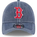 bla-justerbar-buet-kasket-9twenty-washed-contrast-fra-boston-red-sox-mlb-fra-new-era