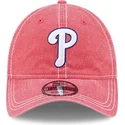 lyserod-justerbar-buet-kasket-9twenty-washed-contrast-fra-philadelphia-phillies-mlb-fra-new-era