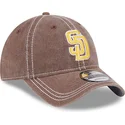 san-diego-padres-mlb-new-era-9twenty-washed-contrast-justerbar-brun-buet-kasket