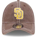 san-diego-padres-mlb-new-era-9twenty-washed-contrast-justerbar-brun-buet-kasket
