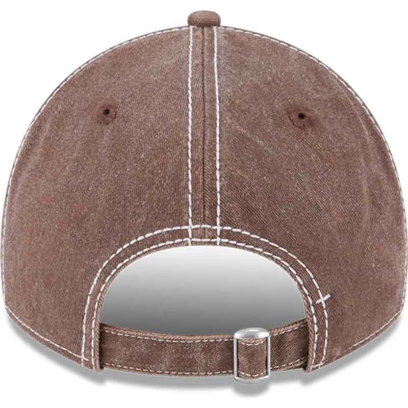 brun-justerbar-buet-kasket-9twenty-washed-contrast-fra-san-diego-padres-mlb-fra-new-era