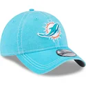 gorra-curva-azul-ajustable-9twenty-washed-contrast-de-miami-dolphins-nfl-de-new-era