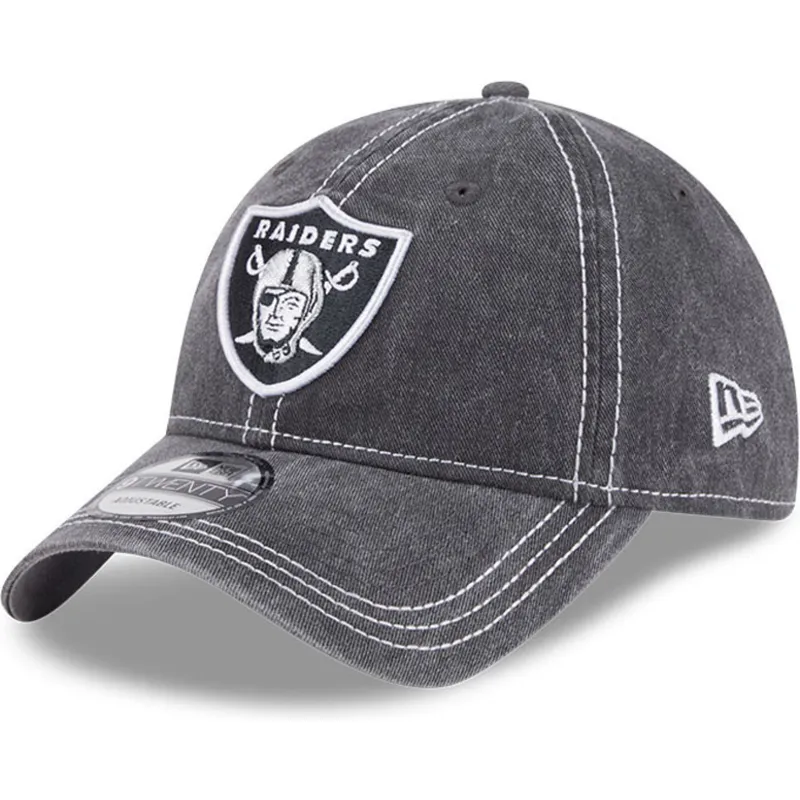 gra-justerbar-curved-kasket-9twenty-washed-contrast-fra-las-vegas-raiders-nfl-fra-new-era