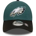 gron-og-sort-justerbar-kurvet-kasket-9forty-the-league-fra-philadelphia-eagles-nfl-fra-new-era