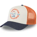 gorra-trucker-beige-naranja-y-azul-crew22-de-von-dutch