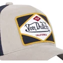 gra-og-marinebla-trucker-kasket-gry-fra-von-dutch