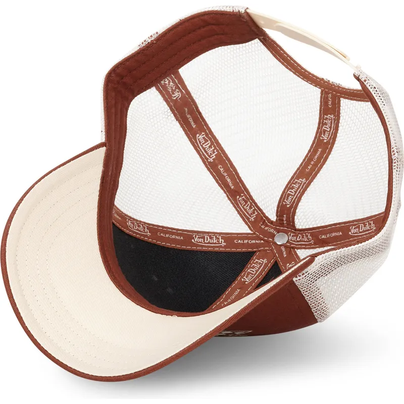 trucker-kasket-brun-og-beige-gue-fra-von-dutch
