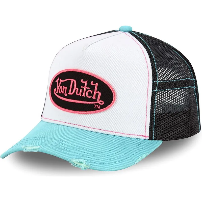 hvid-sort-og-bla-trucker-kasket-til-dreng-kidsum-pnk-fra-von-dutch