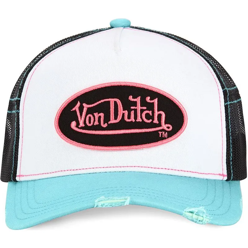 hvid-sort-og-bla-trucker-kasket-til-dreng-kidsum-pnk-fra-von-dutch