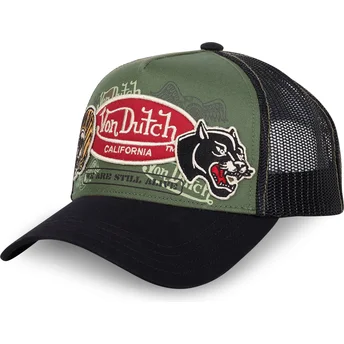 Grøn og sort trucker kasket PATCHES05 fra Von Dutch