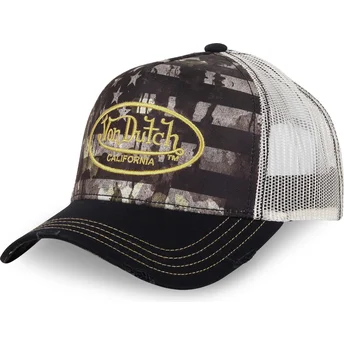 Sort og hvid trucker-kasket SUBL02 fra Von Dutch