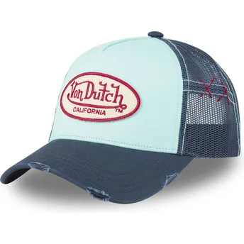 Brugt 01 blå trucker kasket fra Von Dutch