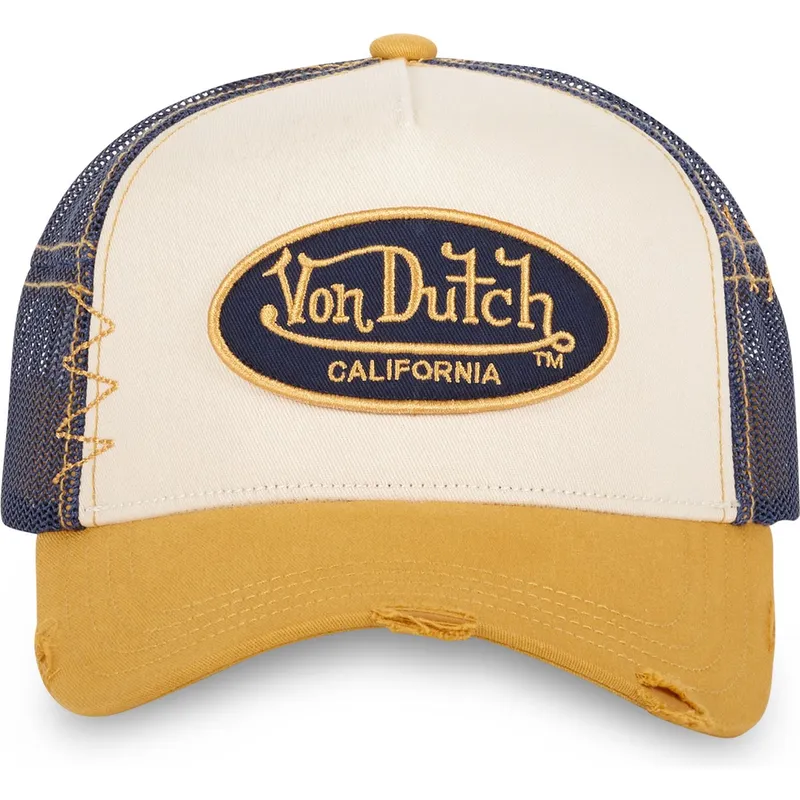 trucker-kasket-beige-bla-og-gul-used-05-fra-von-dutch