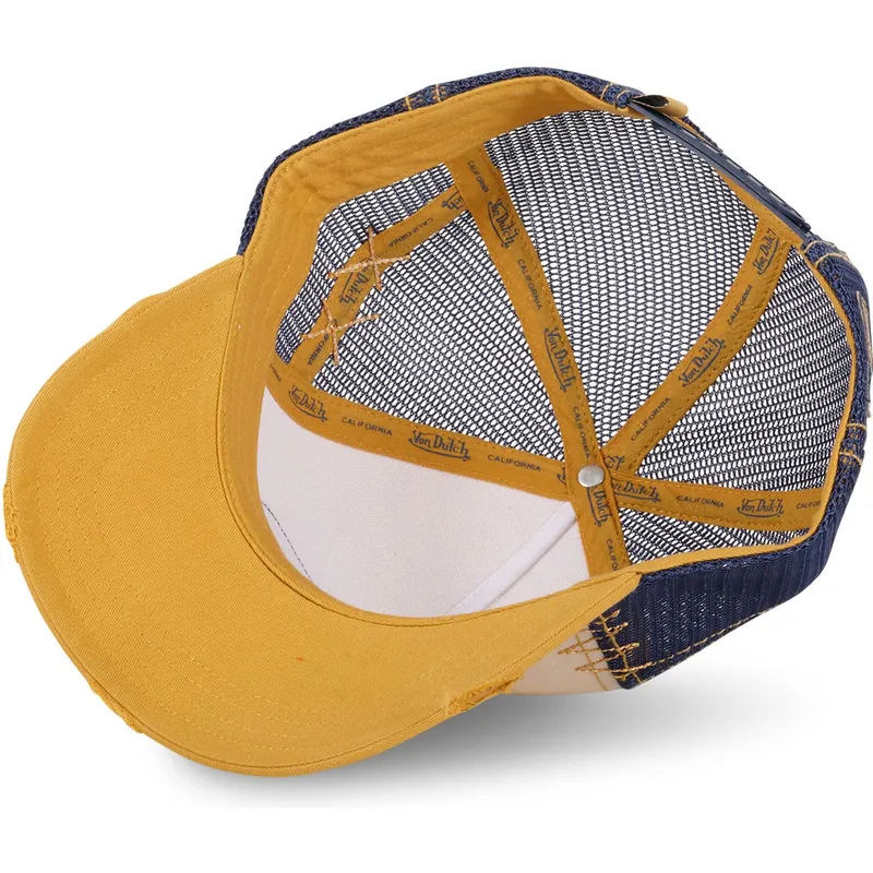 trucker-kasket-beige-bla-og-gul-used-05-fra-von-dutch