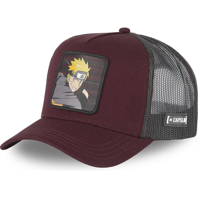 trucker-kasket-bordeaux-og-gra-naruto-uzumaki-cas-nar2-naruto-fra-capslab