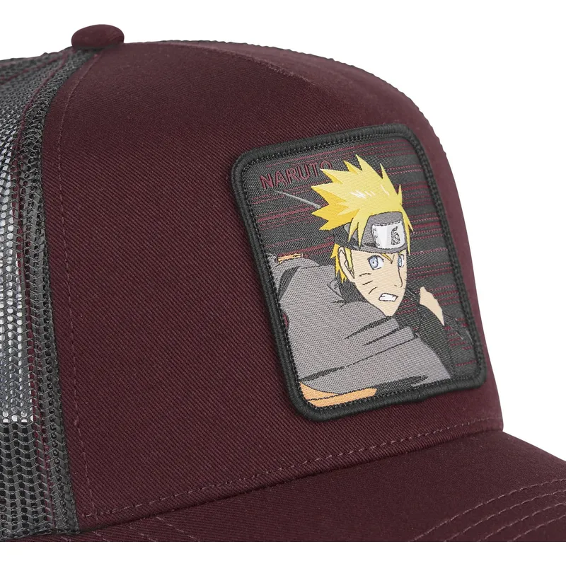 trucker-kasket-bordeaux-og-gra-naruto-uzumaki-cas-nar2-naruto-fra-capslab