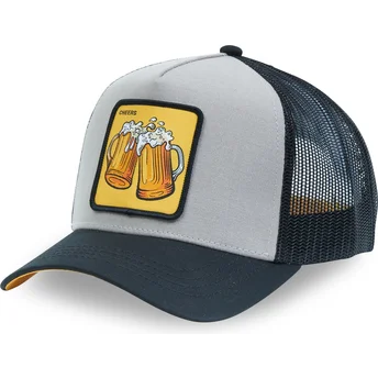 Gorra trucker grå øl Cheers CHE Cocktails fra Capslab