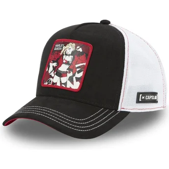 Sort og hvid Harley Quinn DC8 QUE DC Comics trucker kasket fra Capslab