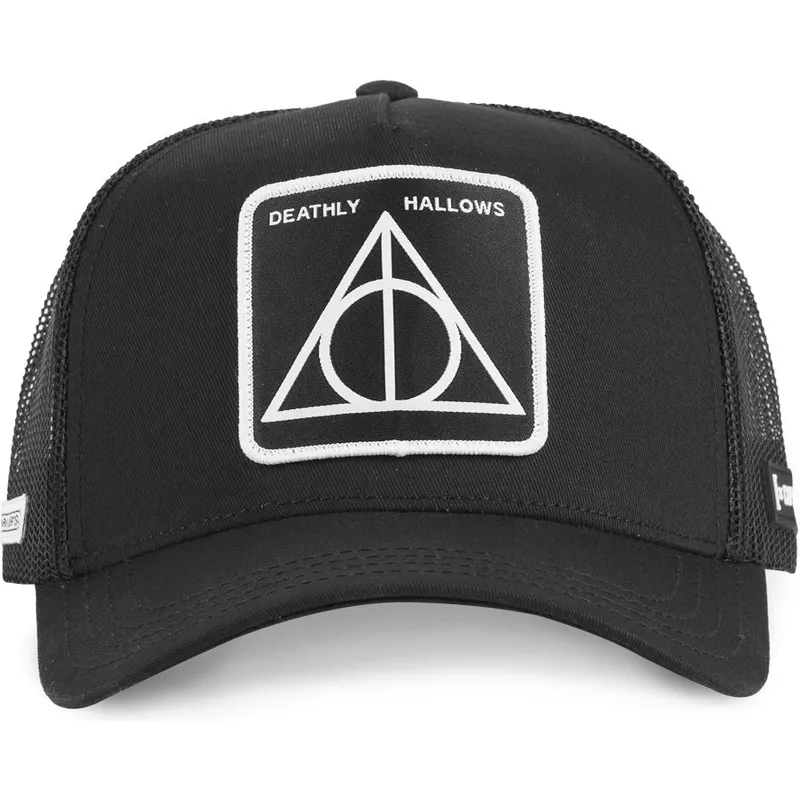 trucker-kasket-sort-dodsregalierne-deathly-hallows-dea1-ct-harry-potter-fra-capslab