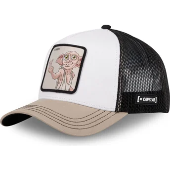 Gorra trucker hvid, sort og beige Dobby DOB1 Harry Potter fra Capslab