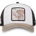 hvid-sort-og-beige-trucker-kasket-dobby-dob1-harry-potter-fra-capslab