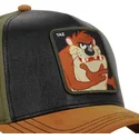 buet-sort-gron-og-brun-snapback-kasket-tasmansk-djaevel-loo10-taz-looney-tunes-fra-capslab