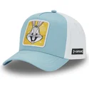 trucker-kasket-bla-og-hvid-snapback-bugs-bunny-loo11-bep2-looney-tunes-fra-capslab