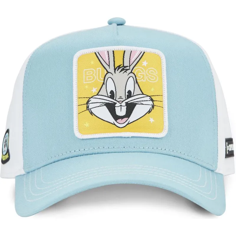 trucker-kasket-bla-og-hvid-snapback-bugs-bunny-loo11-bep2-looney-tunes-fra-capslab