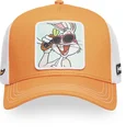 trucker-kasket-orange-og-hvid-bugs-bunny-loo11-bug2-looney-tunes-fra-capslab