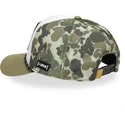 hvid-og-camouflage-trucker-kasket-daffy-duck-loo11-cam-looney-tunes-fra-capslab