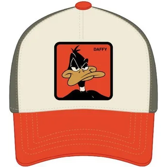 Beige og orange snapback kasket med krum skygge Pato Lucas LOO11 DAF Looney Tunes fra Capslab