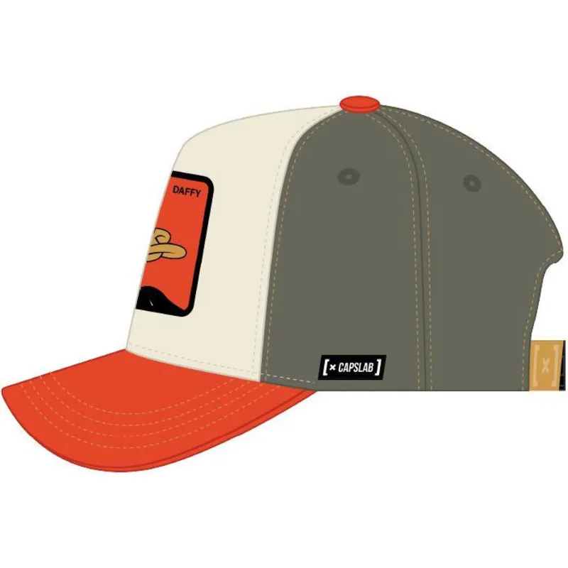 buet-beige-og-orange-snapback-kasket-daffy-duck-loo11-daf-looney-tunes-fra-capslab