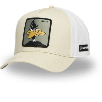 Beige og hvid snapback med bøjet skygge Pato Lucas LOO11 DAF2 Looney Tunes fra Capslab