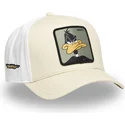 capslab-looney-tunes-pato-lucas-beige-og-hvid-snapback-kasket-loo11-daf2