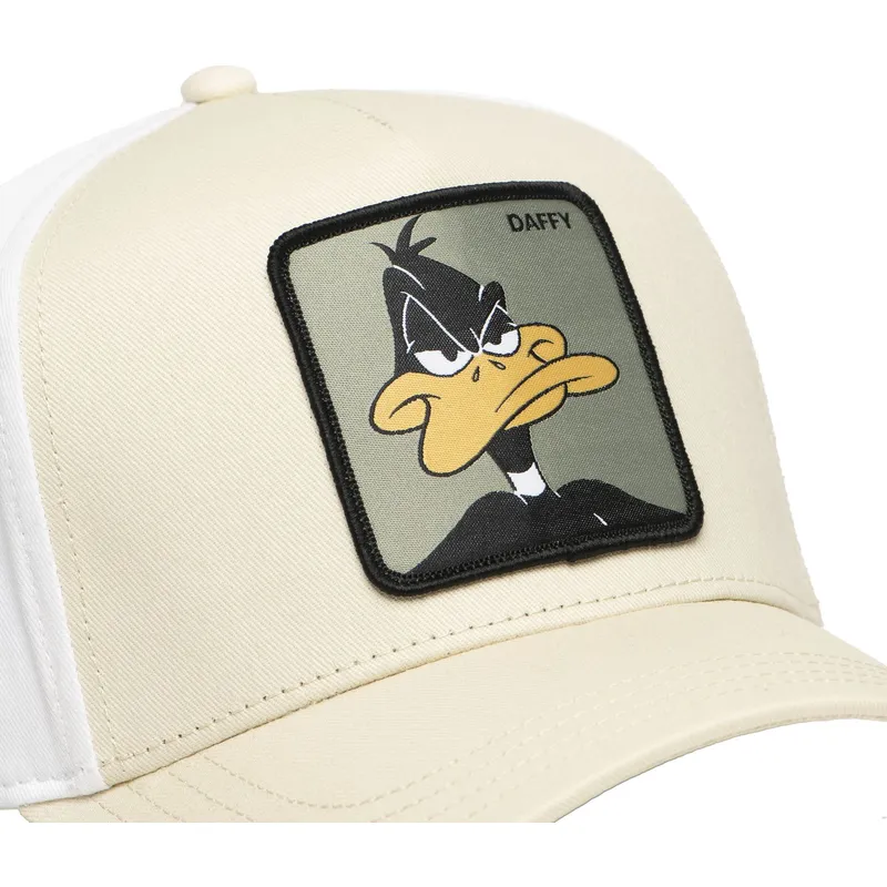buet-beige-og-hvid-snapback-kasket-daffy-duck-loo11-daf2-looney-tunes-fra-capslab