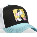 trucker-kasket-sort-hvid-og-bla-silvestre-loo11-syl-looney-tunes-fra-capslab