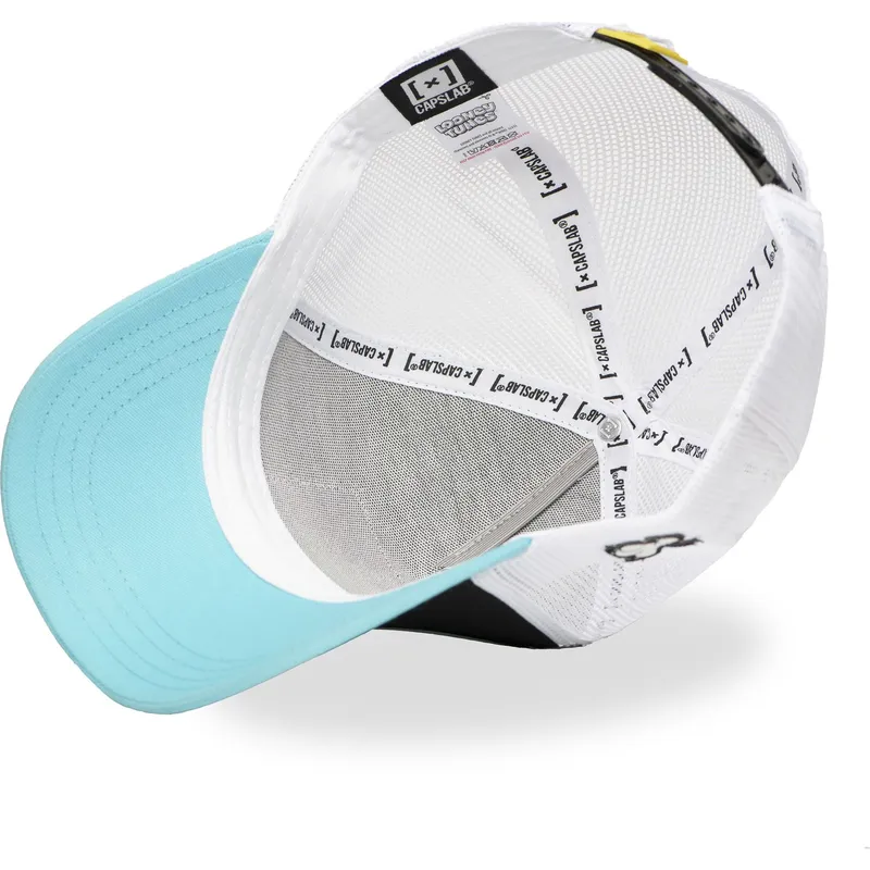 trucker-kasket-sort-hvid-og-bla-silvestre-loo11-syl-looney-tunes-fra-capslab