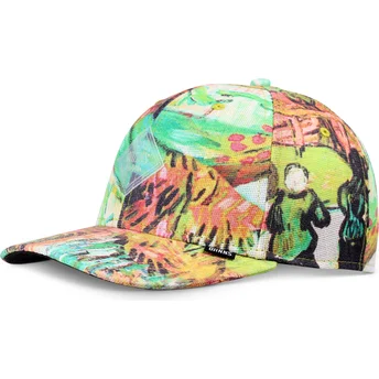 Buet kasket multifarvet snapback TrueFit Painting fra Djinns