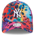 buet-kasket-multifarvet-justerbar-til-kvinder-9twenty-spots-spring-training-fan-pack-2025-fra-new-york-yankees-mlb-fra-new-era