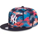 flerfarvet-flad-kasket-snapback-9fifty-printed-spring-training-fan-pack-2025-fra-new-york-yankees-mlb-fra-new-era