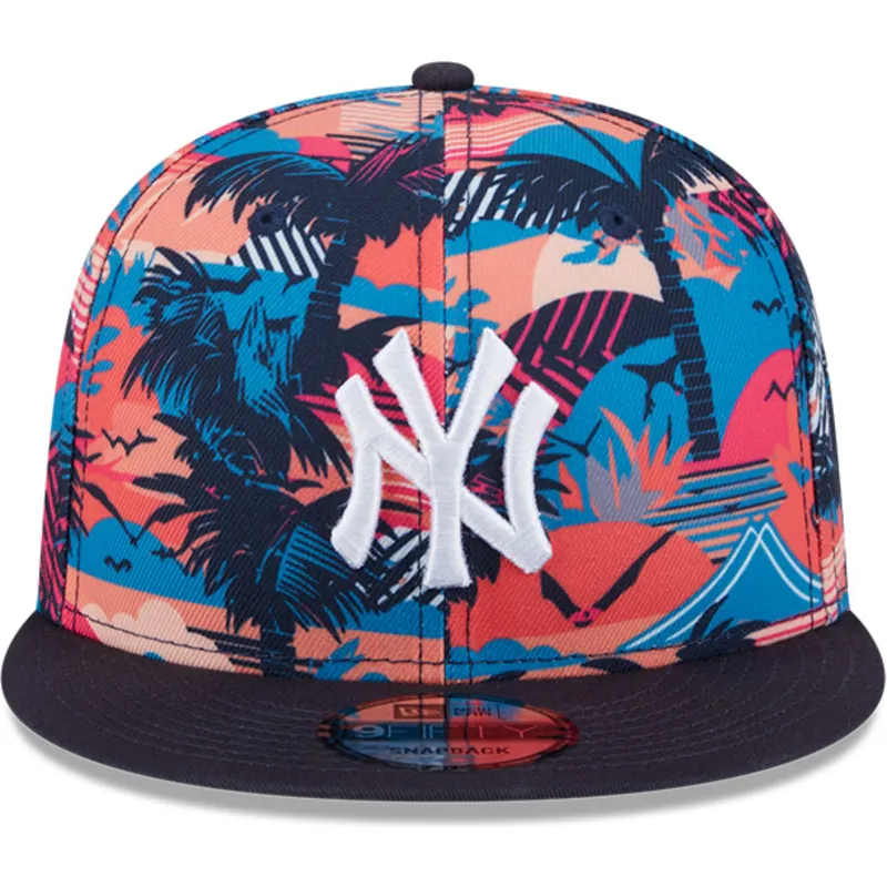 flerfarvet-flad-kasket-snapback-9fifty-printed-spring-training-fan-pack-2025-fra-new-york-yankees-mlb-fra-new-era