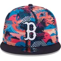 flerfarvet-flad-snapback-kasket-9fifty-printed-spring-training-fan-pack-2025-fra-boston-red-sox-mlb-fra-new-era