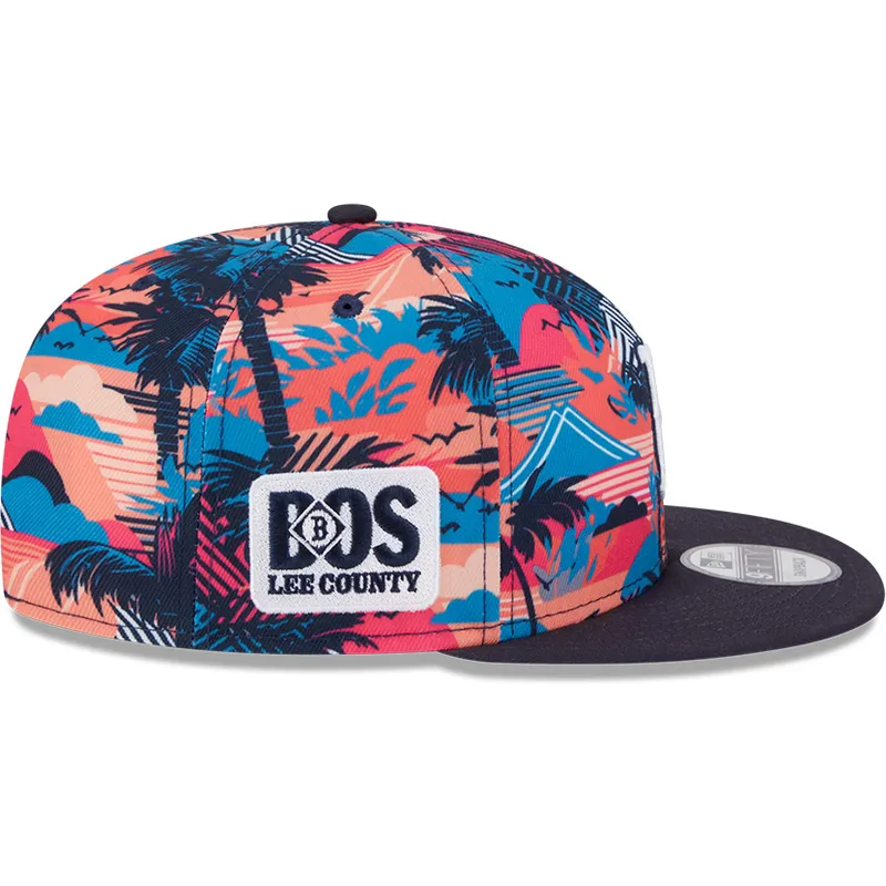 flerfarvet-flad-snapback-kasket-9fifty-printed-spring-training-fan-pack-2025-fra-boston-red-sox-mlb-fra-new-era