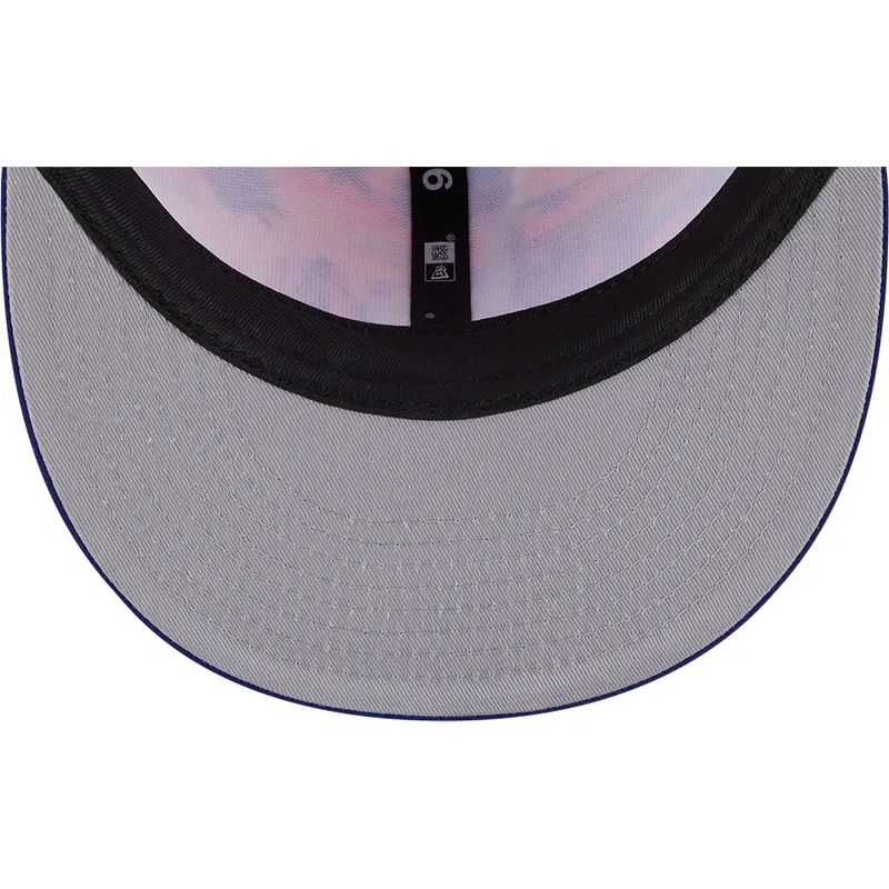 flerfarvet-flad-snapback-kasket-9fifty-printed-spring-training-fan-pack-2025-fra-los-angeles-dodgers-mlb-fra-new-era