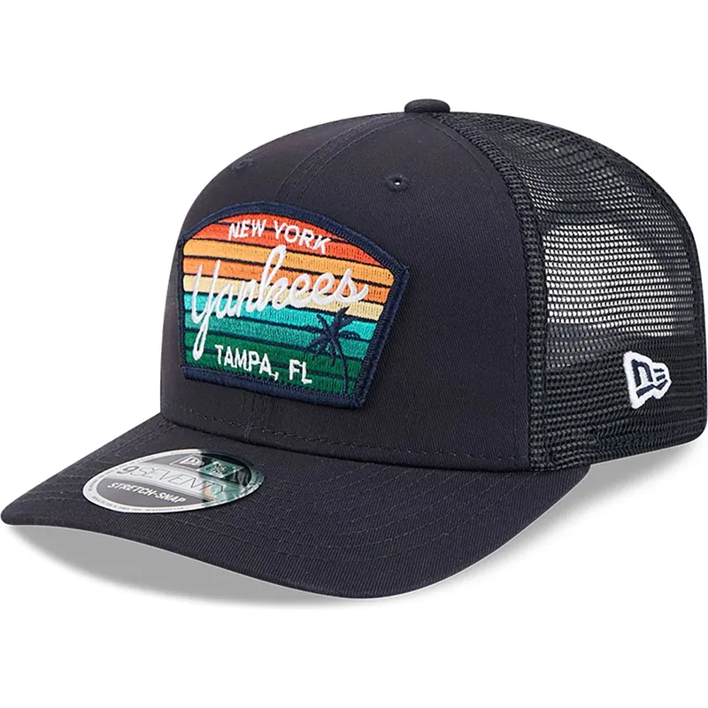 trucker-kasket-marinebla-9seventy-stretch-snap-mesh-spring-training-fan-pack-2025-fra-new-york-yankees-mlb-fra-new-era