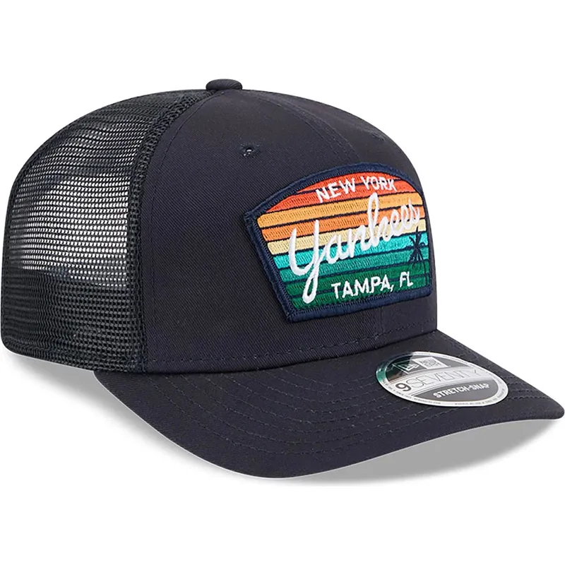 trucker-kasket-marinebla-9seventy-stretch-snap-mesh-spring-training-fan-pack-2025-fra-new-york-yankees-mlb-fra-new-era