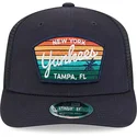 marinebla-9seventy-stretch-snap-mesh-trucker-cap-spring-training-fan-pack-2025-fra-new-york-yankees-mlb-fra-new-era
