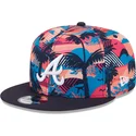 atlanta-braves-mlb-new-era-9fifty-multifarvet-snapback-flad-kasket-printed-spring-training-fan-pack-2025