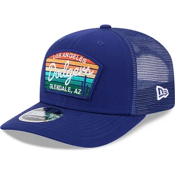 Gorra trucker blå 9SEVENTY Stretch Snap Mesh Spring Training Fan Pack 2025 fra Los Angeles Dodgers MLB fra New Era